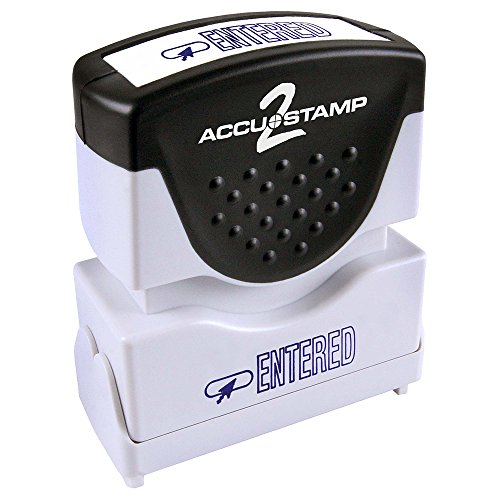 ACCU-STAMP2 Message Stamp with Shutter, 1-Color, ENTERED, 1-5/8
