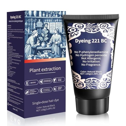 Herbal Black Hair Dye, Ammonia & PPD Free, Gray Coverage