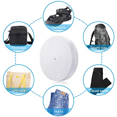 image for ZSOUUI Sewing Elastic Band 1 inch, Knit Elastic Band, Elastic Tape for