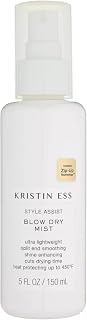 Kristin Ess Hydrating Heat Protectant Spray: Frizz Control, Shine Boost, Up to 450°F Protection for All Hair Types - Pear Scent