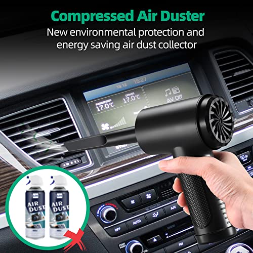 Compressed Air Duster 91000Rpm Keyboard Cleaner For Office, Good Replacement For Compressed Air Can, Electric Air Duster, Cordless Air Duster For Computer Keyboard Car #TOP1