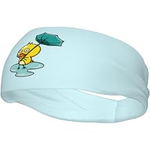 Duck in The Rain Umbrella Blown Over By The Wind Headbands for Men Women Comfortable Wicking Non-Slip Sports Sweatband for Gym Fitness Yoga Hairband