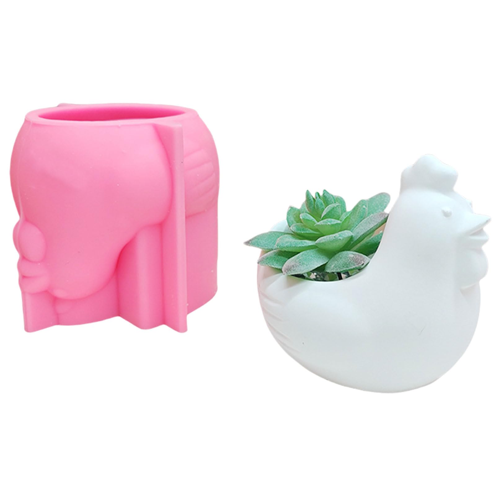 Yhplxyuus Resin Cup Succulents Planter Silicone Molds for Epoxy Resin, Home Decoration, Cement Clay Molds