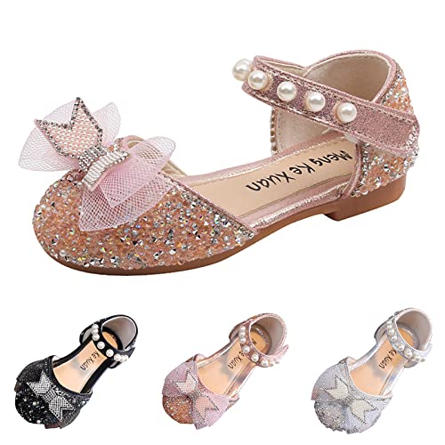 Fashion Spring And Summer Girls Sandals Party Dress Dance Show Princess Shoes Mesh Bowknot Pearl Cute Toddler Girl Shoes2