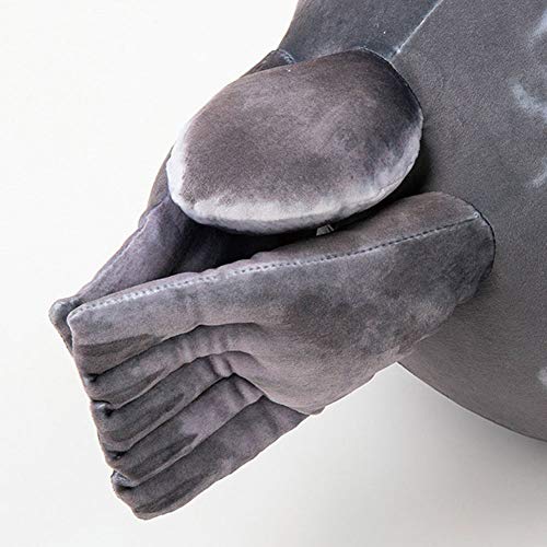 Aslion Travesseiro de foca gordinho, brinquedo de pelúcia de algodão de pelúcia, almofadas 3D novida