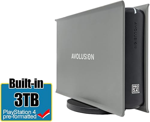 Miniatura 2 de Avolusion PRO-5X Series 3TB USB 3.0 Disco duro externo para juegos funciona para PS4 Original, Slim & Pro (gris)