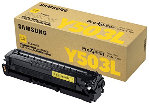 HP Samsung Electronics CLT-Y503L High-Yield Toner, Yellow (SU494A)