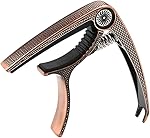 GALPADA Red Copper Snake Pattern Guitar Capo Capo for Acoustic Guitar Portable