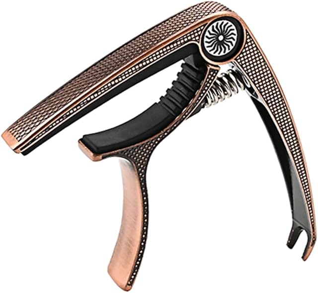 GALPADA Red Copper Snake Pattern Guitar Capo Capo for Acoustic Guitar Portable