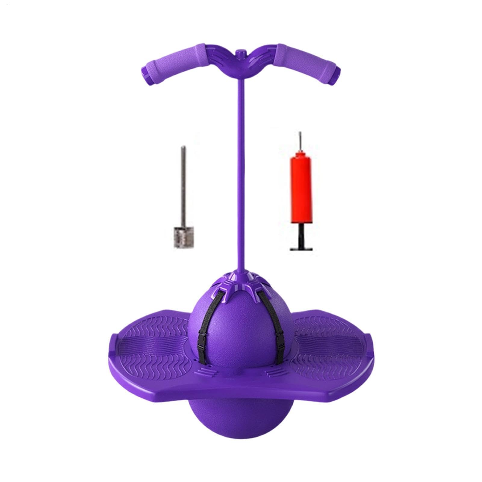 Palloncino Saltante per Interattivo Silenziatore con Pompa a Maniglia | Giocattolo da saltare ideale per casa, scuola, sala giochi, parco, viaggi, sport, ecc