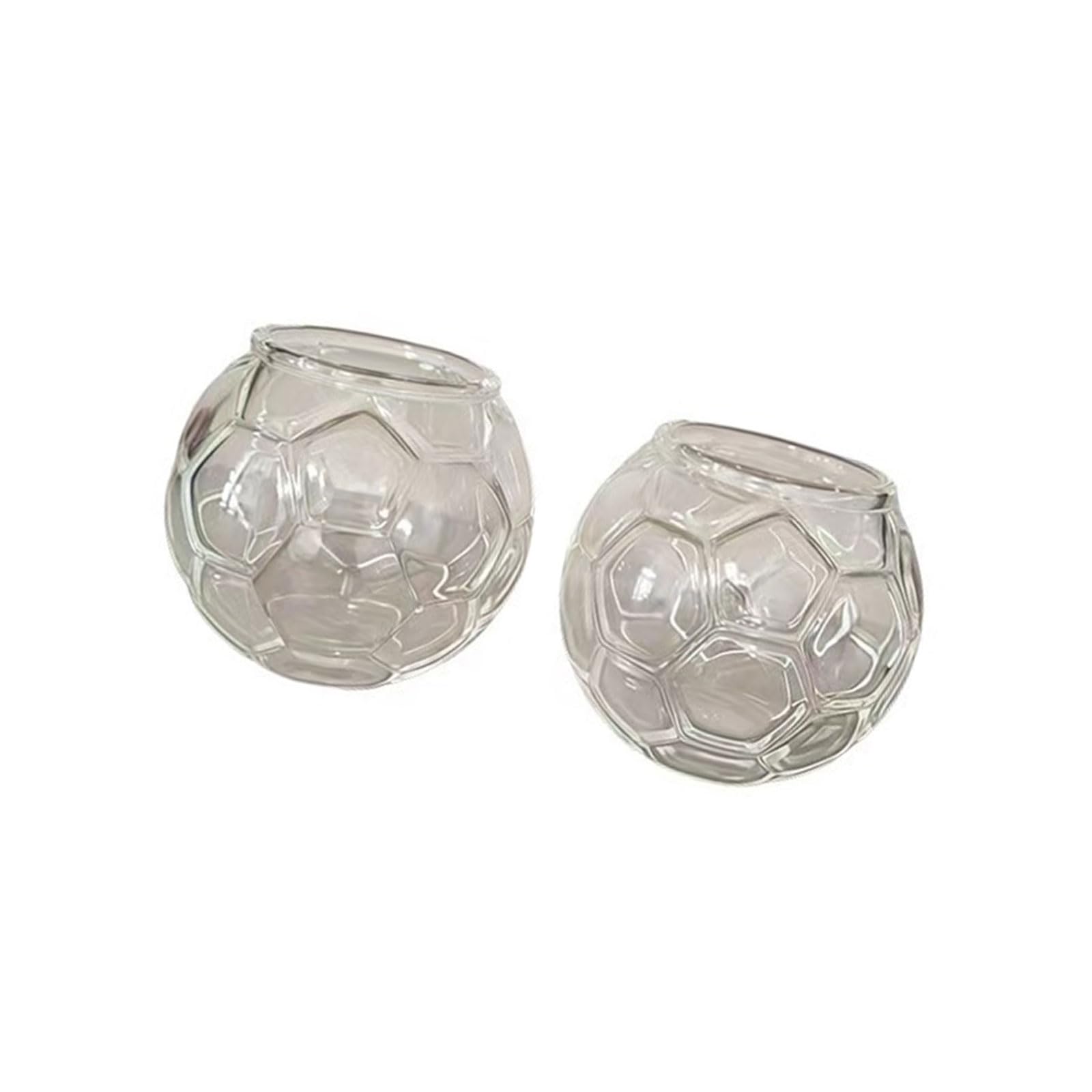 NVOQILIN Unique Soccer Ball Design Glass Mugs Ideal for Hot Drink and Offices Desk Decoration Football Lover Resin Football Cup