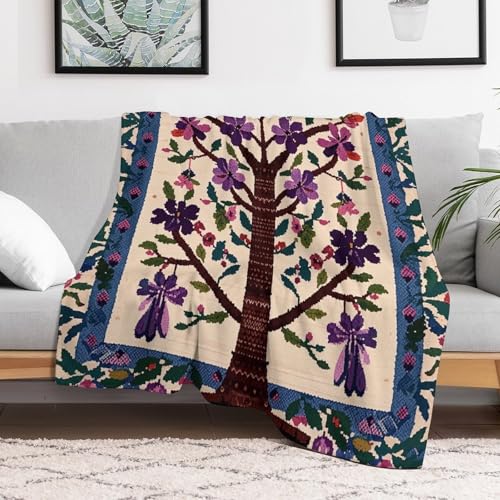 Couverture de lit en flanelle 152x203 cm légère et douce pour canapé