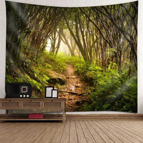 Tenture murale nature forêt chemin pour chambre d'enfant