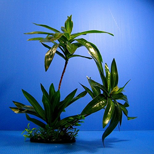 3D Aquarium Lucky Bamboo Plastic Plants Ornament Fish Tank Decor
