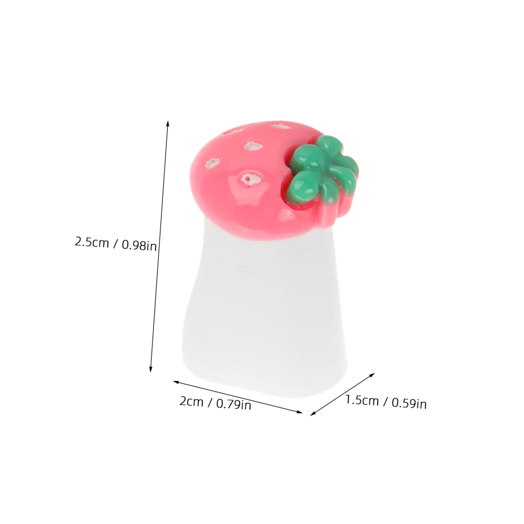 FOMIYES Silicone Toe Separators Pedicure Toe Spacers for Women Gel Toe Separators Overlapping Corrector Toe Nail Separator Strawberry Design Foot Care Tool Nail Art Accessories