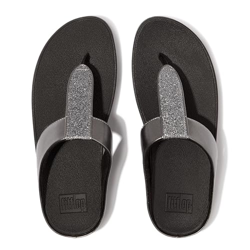 Image of FitFlop Women's FINO Glitterdust Metallic Toe Post Flip Flop Sandal