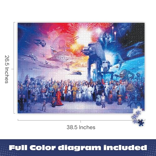 Buffalo Games Star Wars™ - You were the Chosen One - 2000 Piece Jigsaw Puzzle - 38.5 x 26.5 in - Challenging 2000 Piece Puzzles for Adults & Game Nights - Includes Full-Color Reference Poster by Buffalo Games - Image 4