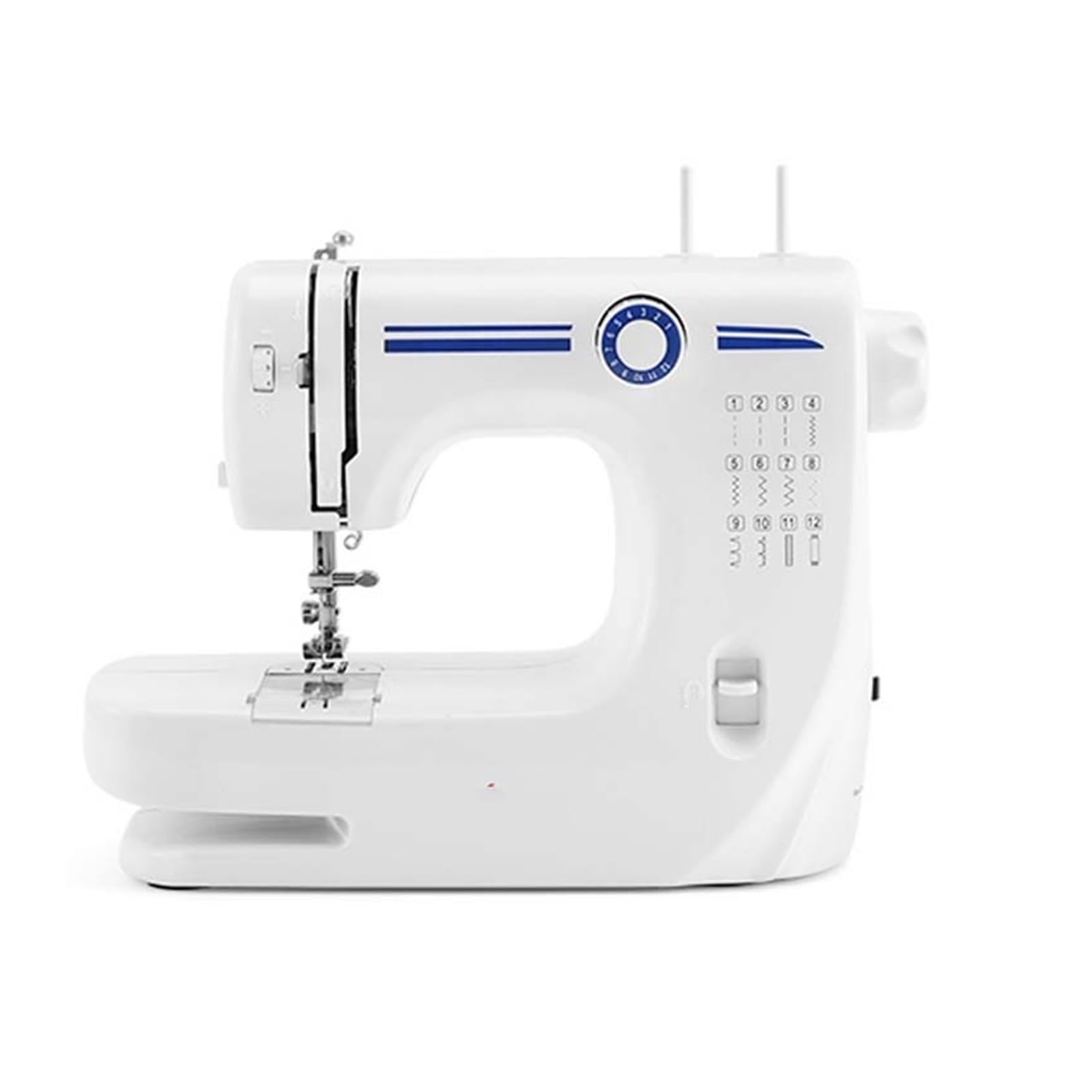 Máquina De Coser Doméstica Portátil UFR-608A, Mini Multifunción 6V/9W, Gruesa Con Pedal Eléctrico