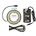 Microscopes Equipment 8000K 72-47mm 9W/10W 144/152 LED Microscope Ring Light Illuminator Lamp for Industry Stereo Microscope Lens Camera(144 LED 72mm 9W)