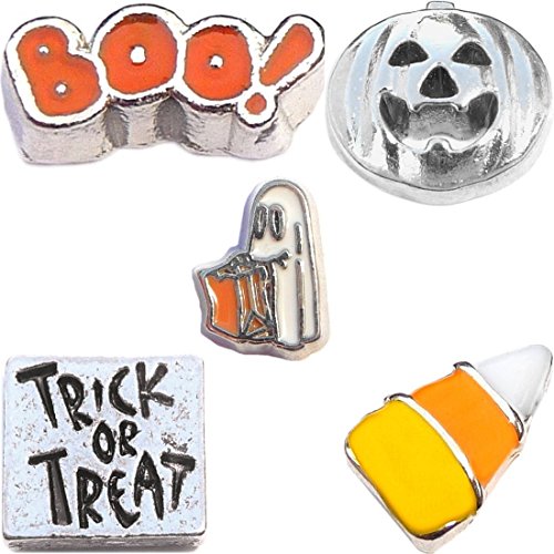 Trick or Treat Halloween Charm Set for Floating Lockets