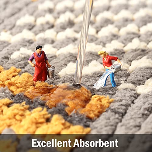 Thrilrug Indoor Door Mat 20"X32",Non-Slip Absorbent Machine Washable Resist Dirt Entrance Rug,Low-Profile Front Camper Door Mat For Back Door Inside Floor Rugs For Entryway-Abstract Art #TOP4