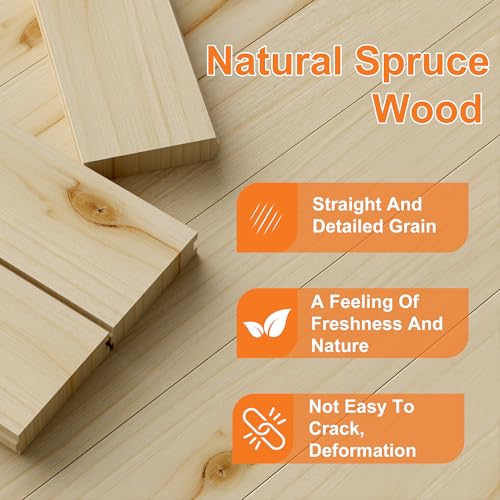 SKYSEN 36" X 84" Bifold Barn Door with 40" Bifold Barn Door Hardware Kit, Including Handle and Pulls, Unfinished Solid Spruce Wood Panel, Pre-Drilled and Assembled(36 * 84-40-f-d)