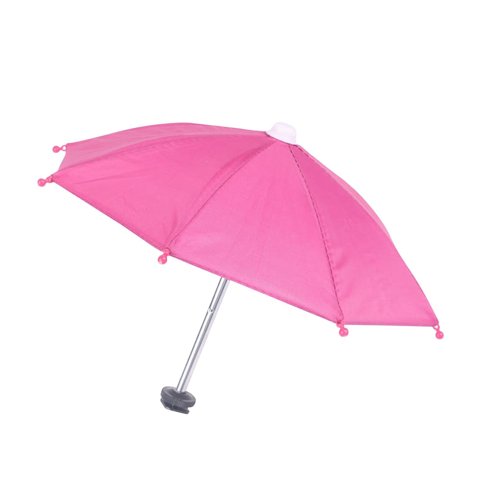 10.6 Umbrella Compatible with Camera with Hot Shoe Mount Simple Installation Waterproof Rose Red-image-11