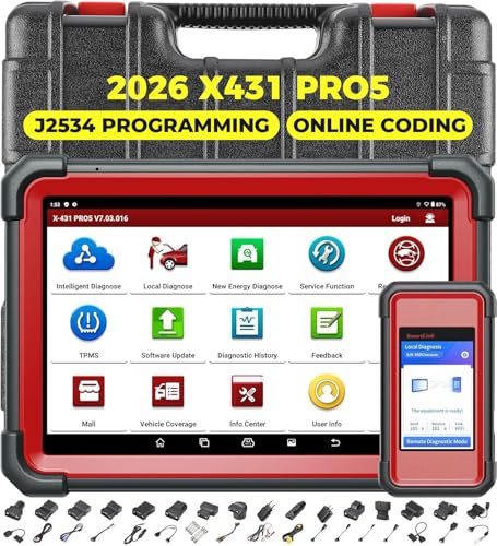 Launch X431 PRO 5 Scan Tool: 2026 J2534 Tool, ECU Online Coding, Topology Mapping, Upgraded of X431...