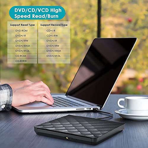 Lecteur DVD externe USB 3.0 et Type-C portable pour PC portable