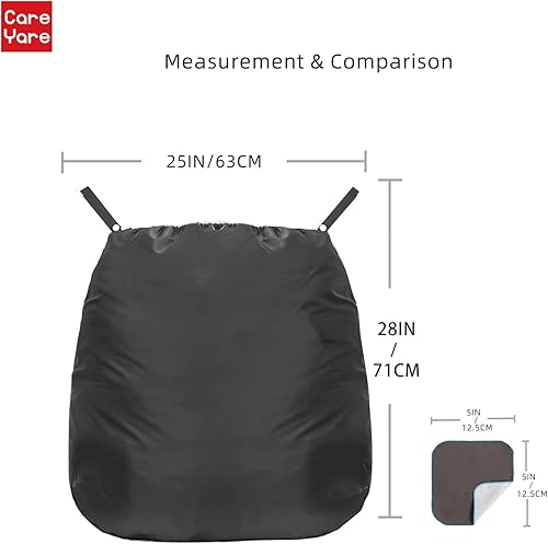Miniatura 4 de Paquete de 2 recambios de cubo de pañales y 2 toallitas reutilizables de tela para pañales húmedos, bolsas de pañales para adultos, cubo de pañales