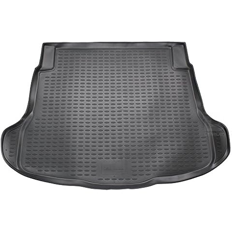 Novline MAT071 Custom Tailored Fit Black Rubber Boot Liner Tray Mat Cover