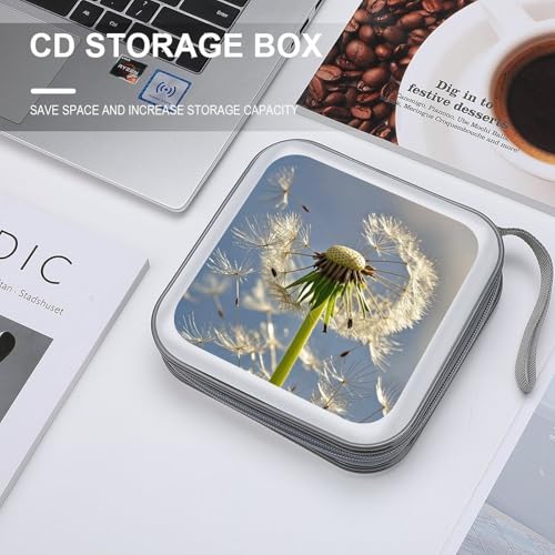 Porta CD Dandelion funda rígida capacidad 40 discos estuche para coche y viaje 5