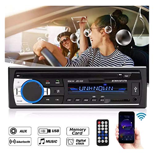 GUANGGUANG Heartwarming Shop 24v Car Stereo Audio Bluetooth 1 Din Car MP3 Multimedia Player USB MP3 FM Radio Player JSD-520 with Remote Control