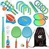 519a5g8eoil - CT-SPORTS 8 in 1 Children's Outdoor Toys Play Set, Outdoor Indoor Toys for Backyard, Lawn, Beach Sports Fun. Children's Toys, Fun Family Outdoor Games.