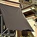 LIUWEIE Tende da Sole per Esterno Impermeabile 1.5x1.5M per Giardino, Struttura Esterna E attività Tenda A Vela Resistente allo Strappo Protezione Solare Respirante Anti UV, Grigio Scuro