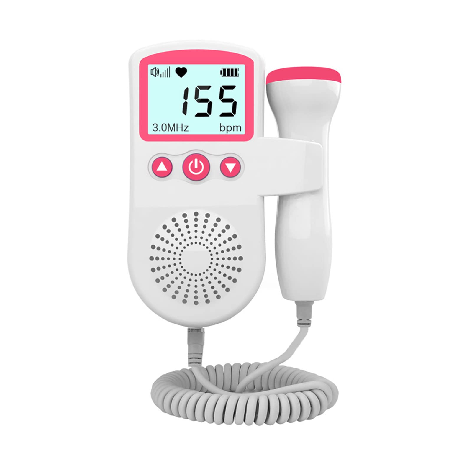 Qingyuan Fetal D r Baby D r Heartbeat Monitor for Pregnancy 50-230BPM Measuring Range Hz Foetal Heart Rate Detector with L Display Po et Size-image-49