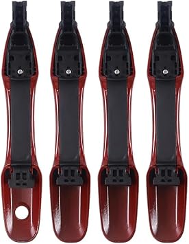 1 Lot Red Painted Exterior Door Handle Outside Compatible with 2019-2023 Toyota Camry 2019-2023 Corolla 2020-2023 Avalon