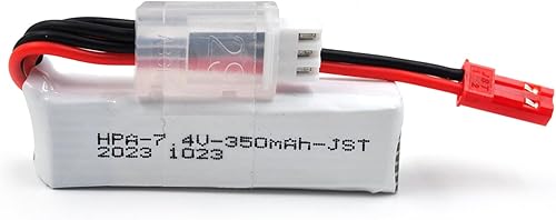 Miniatura 4 de elxjar Paquete de 2 baterías Li-Po de 7.4V 350mAh 2S con conector JST, repuesto para Titan HPA 2V, WLtoys K969 K989 K999 P929 P939 RC Car