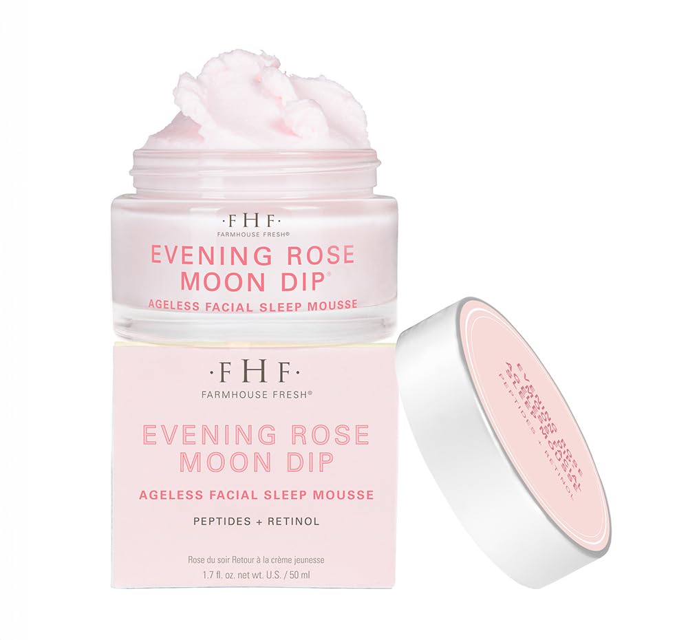 FarmHouse Fresh Evening Rose Moon Dip Retinol Night Cream, 1.7 Fl Oz
