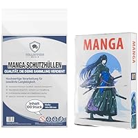 Collectors Shield | Manga Schutzhüllen – Größe M (146 × 206 mm) – 100 Stück – Transparente Schutzfolien für klassische Manga – Manga Bags