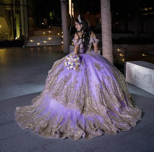 2025 Pearl Sheer Illusion Neck Ball Gown Gold Embroidery Quinceanera Prom Party Dresses with Long Sleeves4