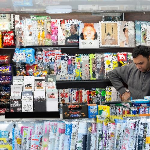 Queekay 6 Tier Wire Countertop Rack black Comic Book Holders Wide Wire Magazine Rack Tabletop Display Stand for Table Top Book Brochure Literature Comic Greeting Card Shelf Holder Stand - Image 6