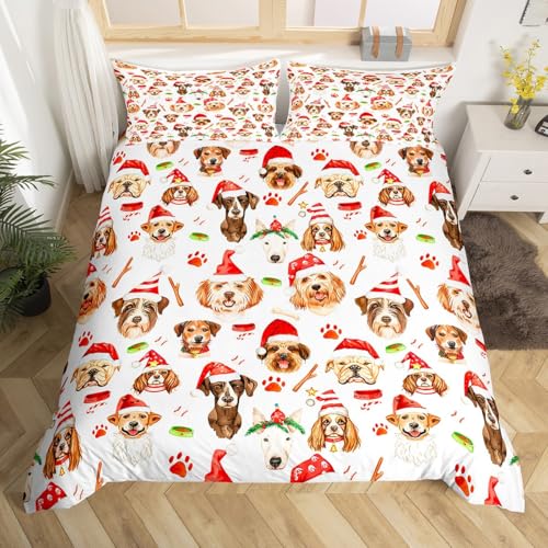 Loussiesd Weihnachts-Bettwäsche-Set für Kinder,...