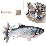 ❋【Katzenminzenspielzeug】 Unsere Fischspielzeuge enthalten Katzenminze. Der Duft der Katzenminze zieht die Katze an, und stimuliert das Gehirn und reguliert die Stimmung. Mit dem elektrischen Design schwingt der Fischschwanz automatisch auf und ab, wie lebende Fische, um die Bewegung der Katze zu stimulieren. Unsere Spielzeuge sind auf die Bedürfnisse von Haustieren zugeschnitten. Die Katzen bekamen neues Spielzeug und stimulierten gleichzeitig das Gehirn, aktiv und entspannt zu sein.