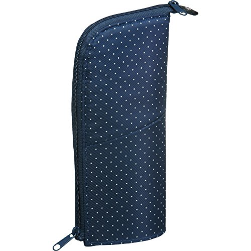 KOKUYO Neo Critz Pen Case, Regular Size, Dot Navy x Navy, Japan Import (F-VBF180-6)