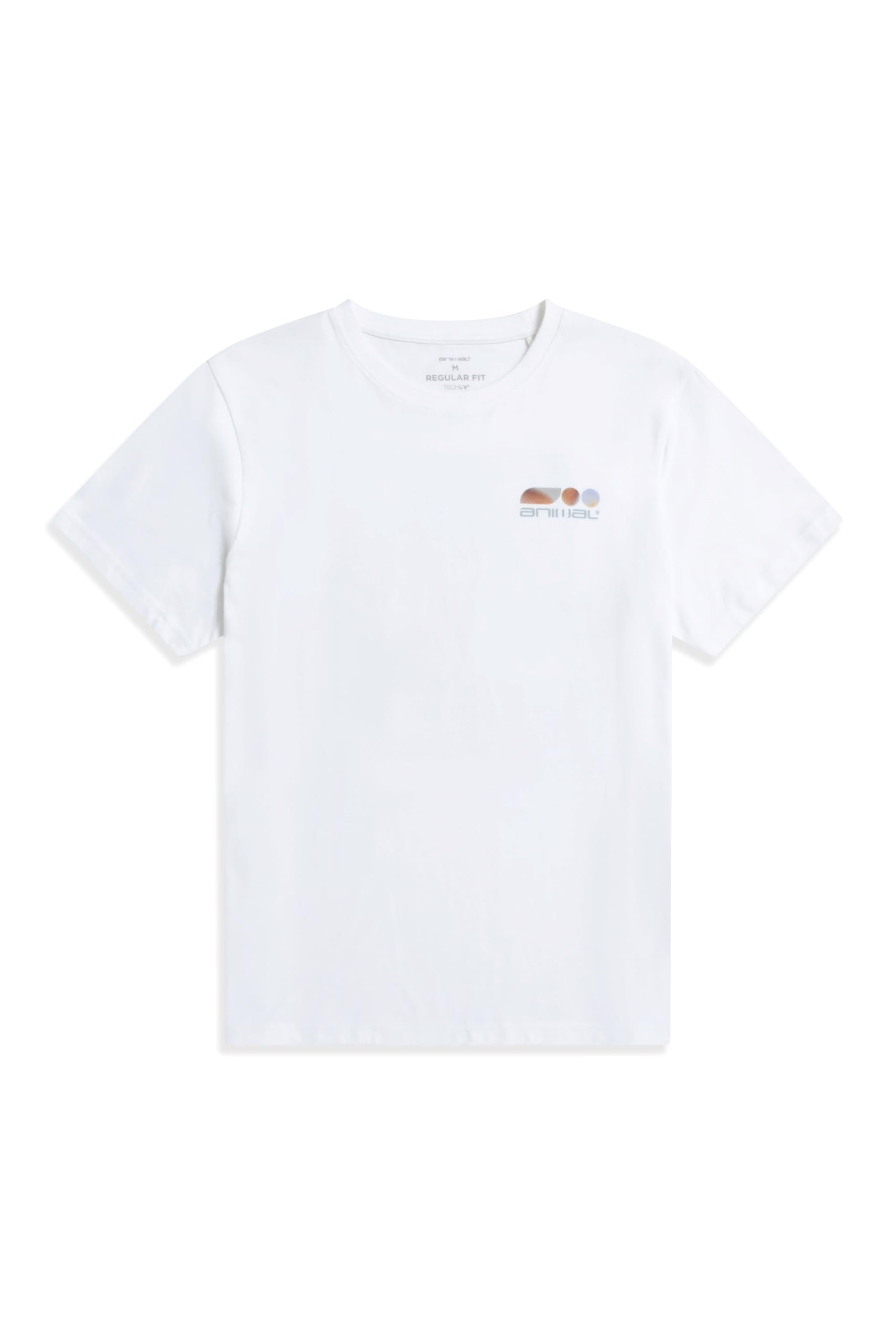 Animal Jacob Mens Cotton T-Shirt - Lightweight & Comfortable Tee in Soft Fabric, Relaxed fit - for Spring Summer, Beach, Holiday & Travel White M