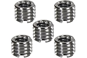 Foto&Tech 1/4 Inch Screw Tripod Adapter (5-Pack)