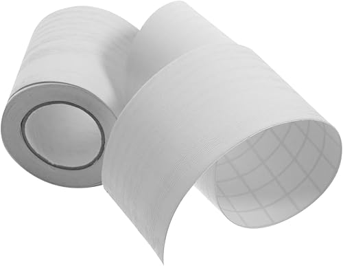 Baluue Moldura flexible para zócalo, 2 pulgadas x 16 pies, calcomanía de pared de grano de madera blanca, molduras de base de pared para despegar y