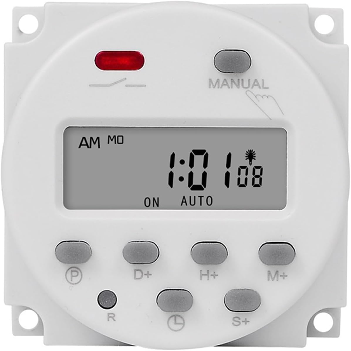 CN101S 220V 110V 12V 5V 24V Timer Switch 7 Days Weekly Programmable Time Relay with Countdown 1 Second Interval