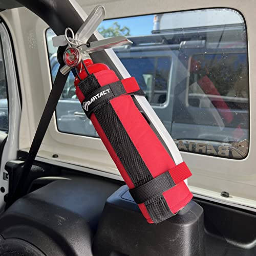 Bartact Roll Bar Fire Extinguisher Holder Mount 2.5 Lb, Adjustable, Universal, One Size Fits All, Red, Made In The Usa #TOP4